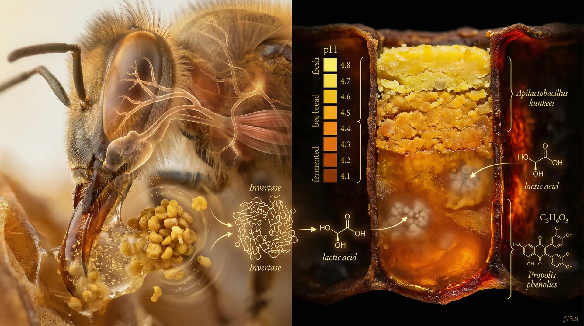 Scientific visualization of hive fermentation processes